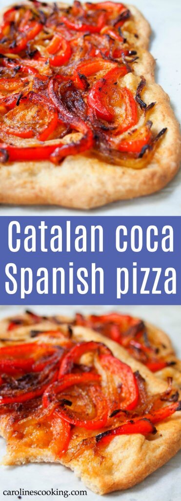 Catalan coca Spanish pizza