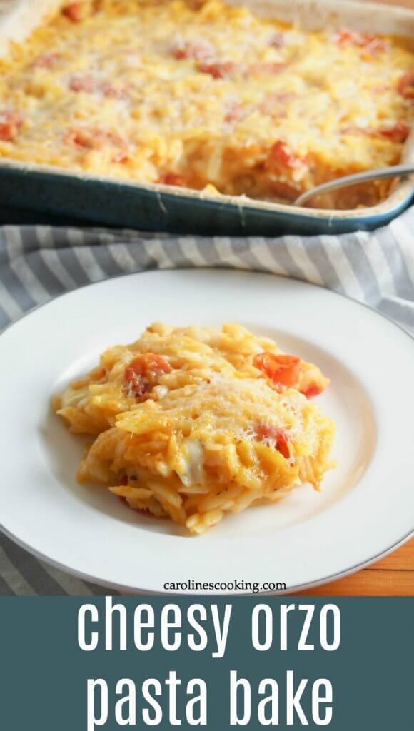 cheesy orzo pasta bake