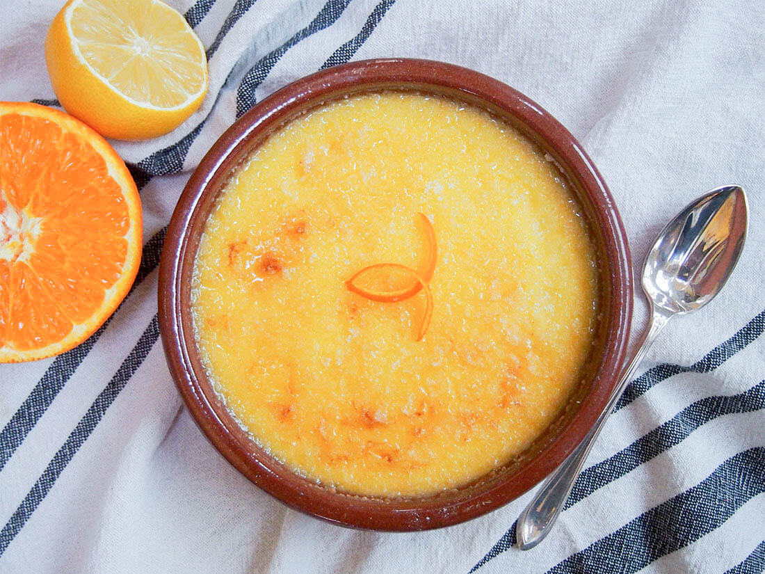 crema Catalana from overhead