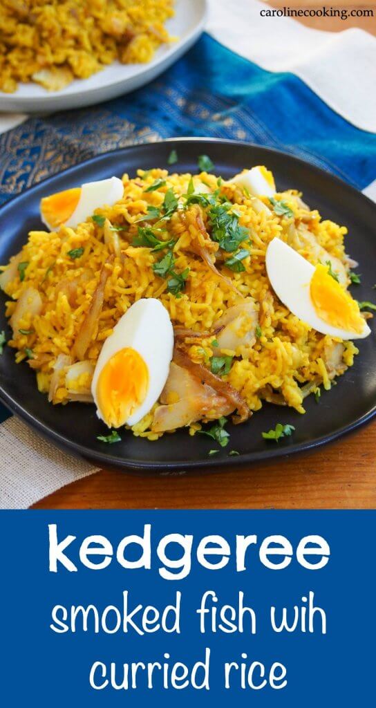 Kedgeree is a hearty and comforting mix of smoked fish and rice with curry flavors. It's a tasty dish that you could enjoy any time of day. #smokedfish #rice