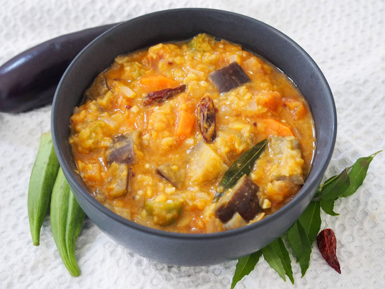 bowl of Kerala style sambar