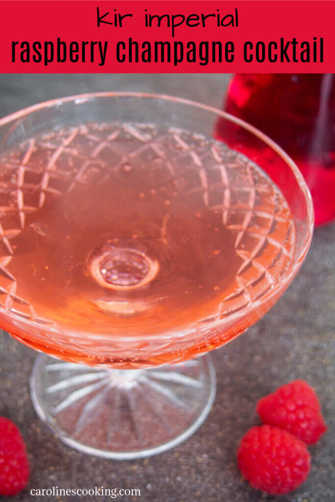 kir imperial raspberry champagne cocktail