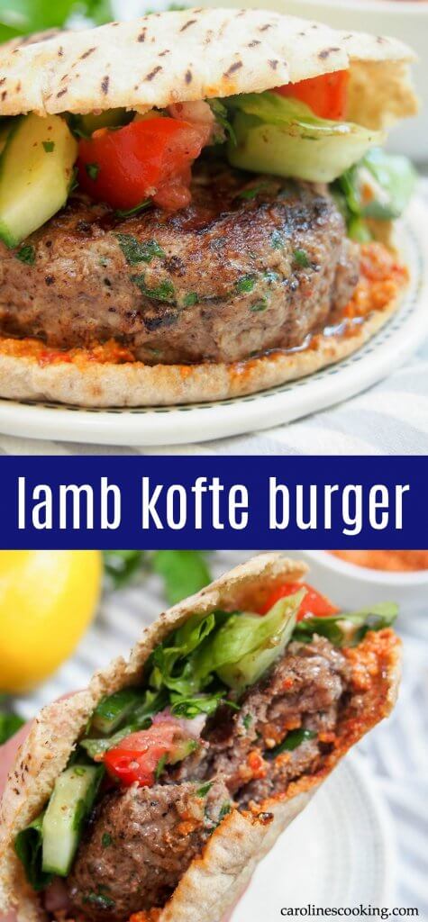 lamb kofte burger