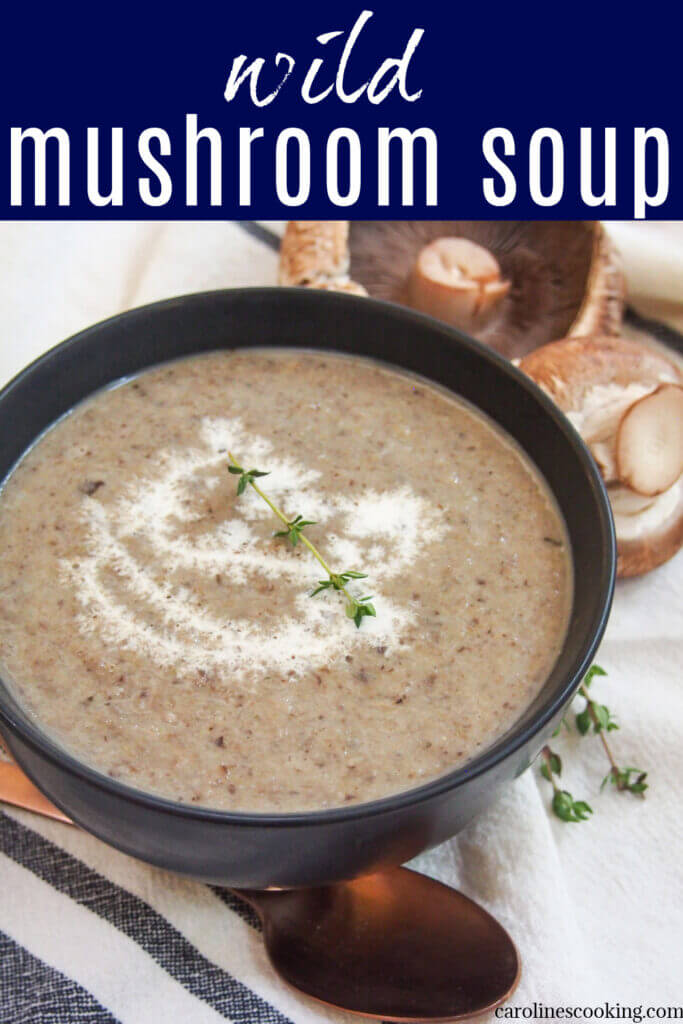 This wild mushroom soup uses a blend of mushrooms to add more depth of flavor, but with all that wonderful earthiness and smooth creaminess you would expect. It's easy to make, comforting and delicious.